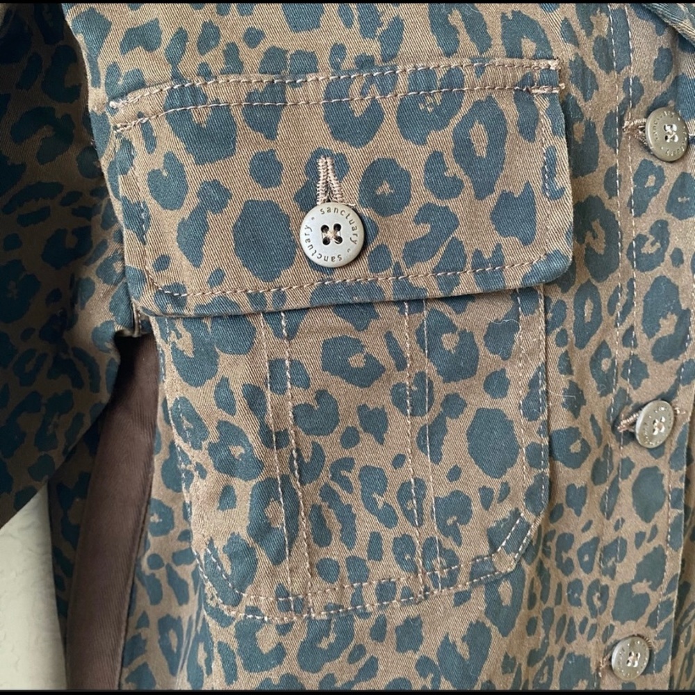 NWOT Anthropologie Sanctuary leopard print jacket - Picture 2 of 11
